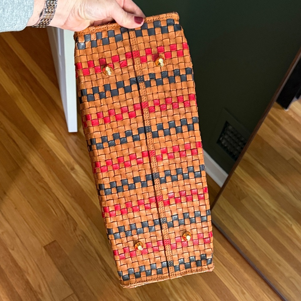 Clare V Multicolor Woven Simple Tote Bag - Picture 8 of 9